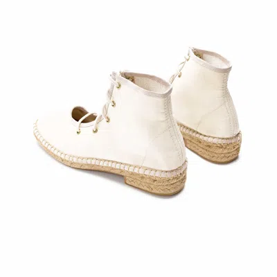 Naguisa Women's White  Espadrilles - Annona Ecru
