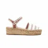 Naguisa Women's White  Espadrilles - Arachis Ecru-beige In White