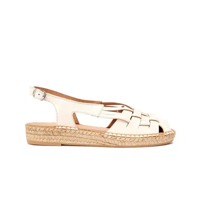 Naguisa Women's White  Espadrilles - Etel Ecru