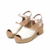 Naguisa Women's White  Espadrilles - Var Ecru-beige In White