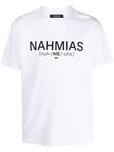 NAHMIAS PRONUNCIATION T-SHIRT,AW23.JSY1.T9G49 100 WHITE