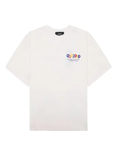 Nahmias Balloon-print T-shirt In White