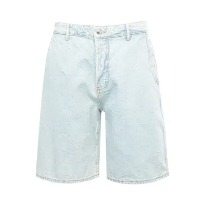 Pre-owned Nahmias Bleach Stone Shorts 'light Wash' | Blue | Men's Size 32