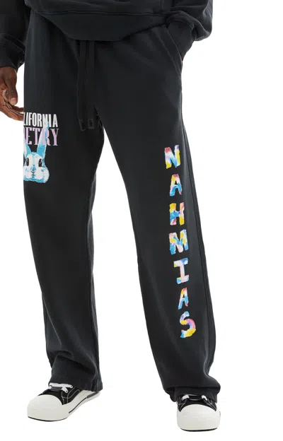 Nahmias Bunny Baggy Sweatpants In Black