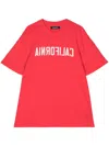Nahmias California-print Cotton T-shirt In Red