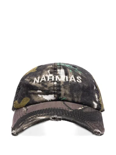 Nahmias Camouflage-print Baseball Cap In Black