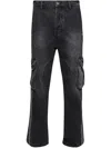 Nahmias Denim Track Logo Cargo Jeans In 黑色
