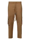 Nahmias Cargo-pocket Drawstring Trousers In Brown