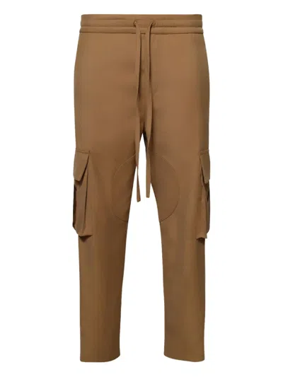 Nahmias Cargo-pocket Drawstring Trousers In Brown