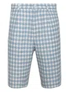 Nahmias Check-patterned Shorts In Blue