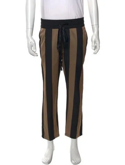Pre-owned Nahmias Colorblock Pattern Pants In Black