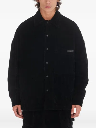 Nahmias Corduroy Padded Shirt In Black