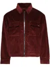 Nahmias Corduroy Shirt Jacket In Red