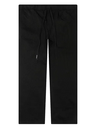 Nahmias Corduroy Striped Trousers In Black