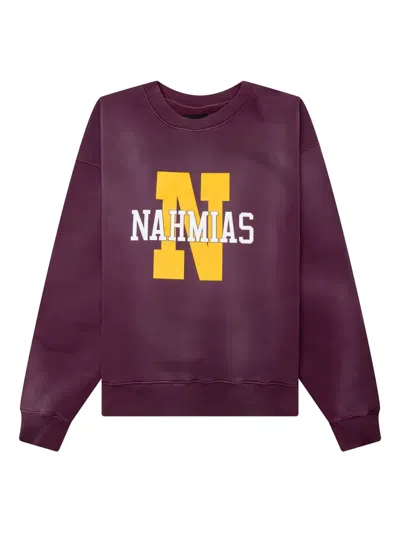 Nahmias Crew-neck Sweatshirt In Purple