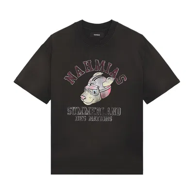 Pre-owned Nahmias Des Nations Boxy T-shirt 'aged Black' | Men's Size M