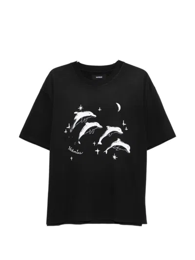 Nahmias Dolphins-print T-shirt In Black