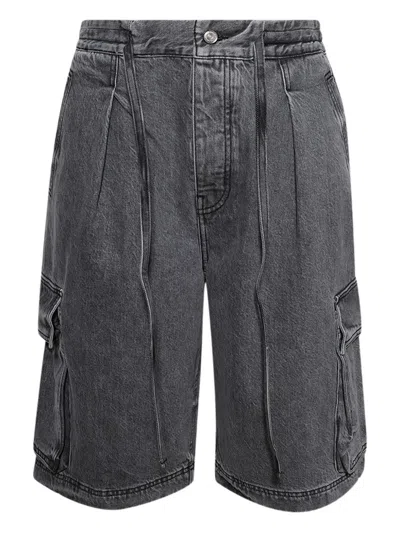 Nahmias Drawstring-fastening Cargo Shorts In Gray