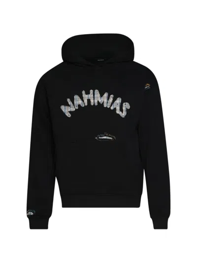 Nahmias Dusty Rainbow Applique Hoodie In Black