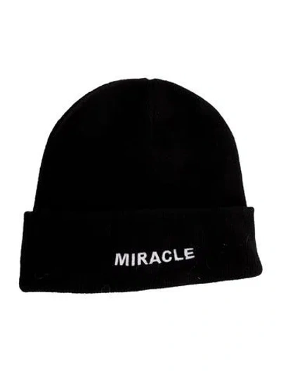 Pre-owned Nahmias Embroidered Beanie In Black