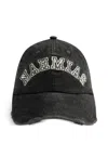 Nahmias Embroidered Logo Cap In Schwarz