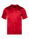 Nahmias Embroidered-logo Short-sleeves Shirt In Red