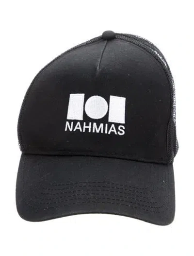 Pre-owned Nahmias Embroidered Trucker Hat In Black