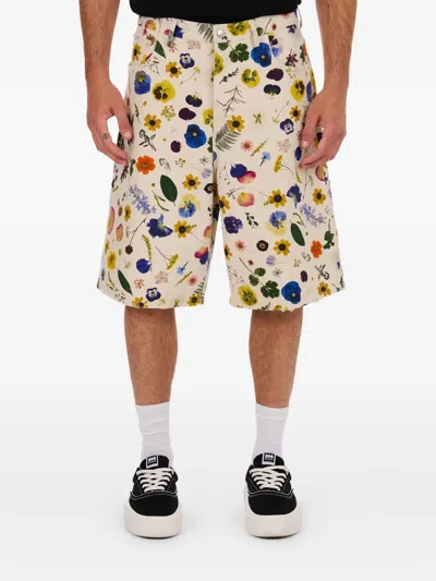 Nahmias Floral-print Shorts In Neutral