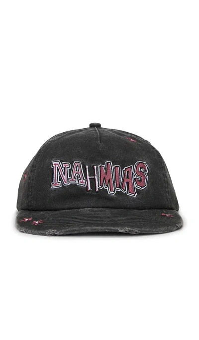 Nahmias Flower Groms Dad Cap In Black