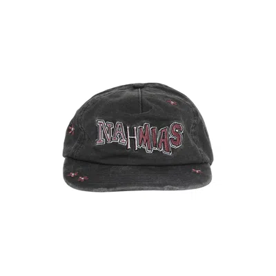 Pre-owned Nahmias Flower Groms Dad Cap 'black' | Men's Size Onesize