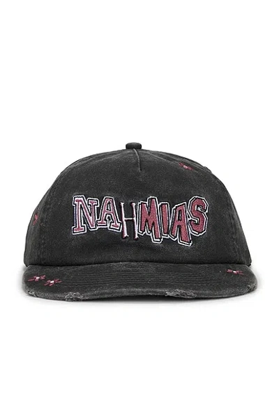 Nahmias Flower Groms Dad Cap In Black