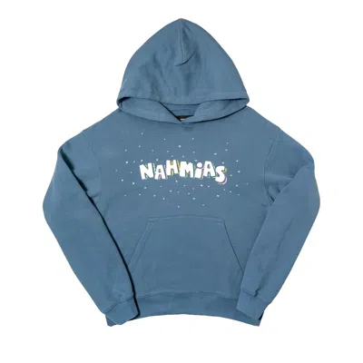 Pre-owned Nahmias Flower Trip Hoodie 'steel Blue' | Men's Size M