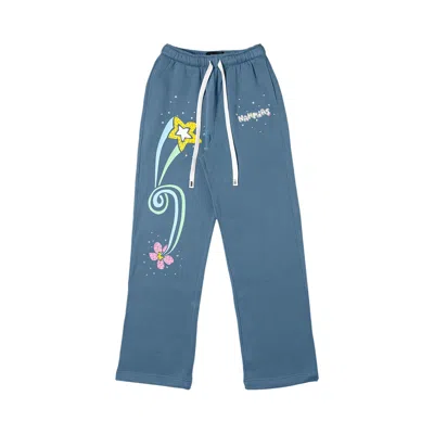 Pre-owned Nahmias Flower Trip Sweatpant 'steel Blue' | Men's Size M