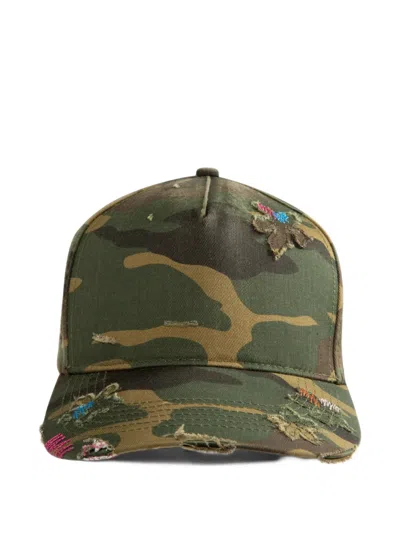 Nahmias Gardener Distressed Trucker Hat In Green