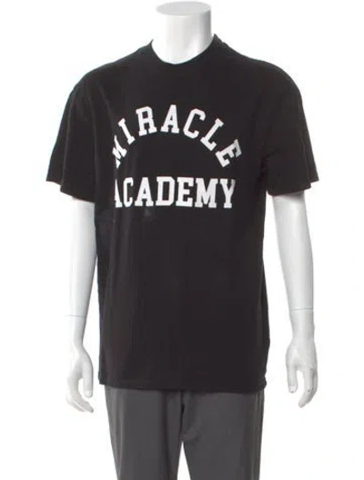 Pre-owned Nahmias Graphic Print Crew Neck T-shirt In Black