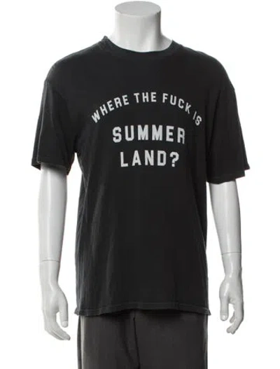 Pre-owned Nahmias Graphic Print Crew Neck T-shirt In Grey