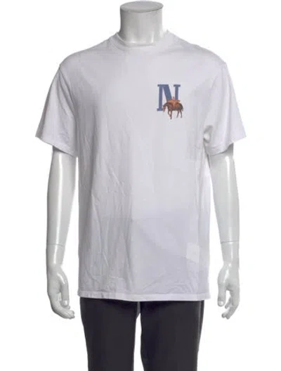 Pre-owned Nahmias Graphic Print Crew Neck T-shirt In Multi