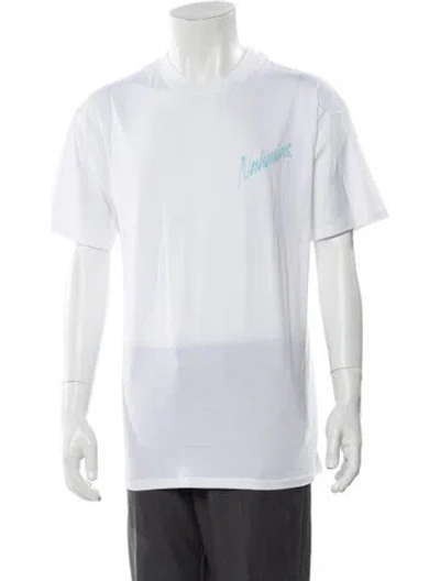 Pre-owned Nahmias Graphic Print Crew Neck T-shirt In White