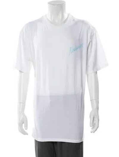 Pre-owned Nahmias Graphic Print Crew Neck T-shirt In White