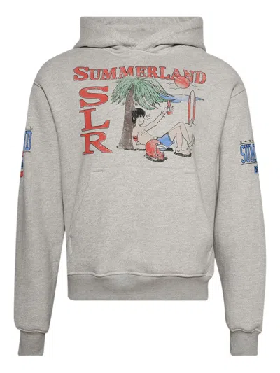Nahmias Graphic-print Hoodie In Gray