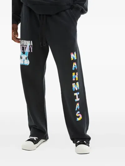 NAHMIAS GRAPHIC-PRINT LOGO SWEATPANTS