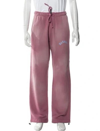 Pre-owned Nahmias Graphic Print Lounge Bottoms In Purple
