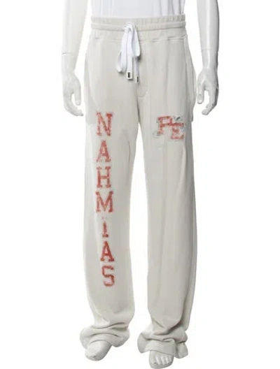 Pre-owned Nahmias Graphic Print Lounge Bottoms W/ Tags In Neutrals
