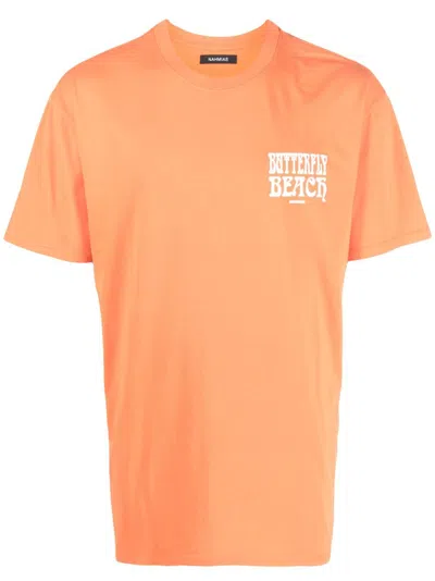 Nahmias Graphic-print Short-sleeve T-shirt In Orange