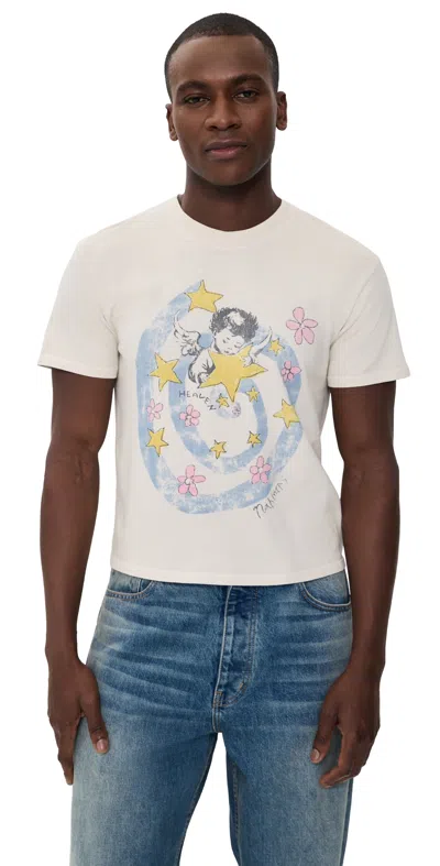 Nahmias Mens Egg White Heaven Graphic-print Boxy Cotton-jersey T-shirt In Neutral