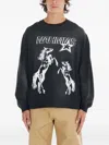 Nahmias Horses-print Long-sleeve T-shirt In Black