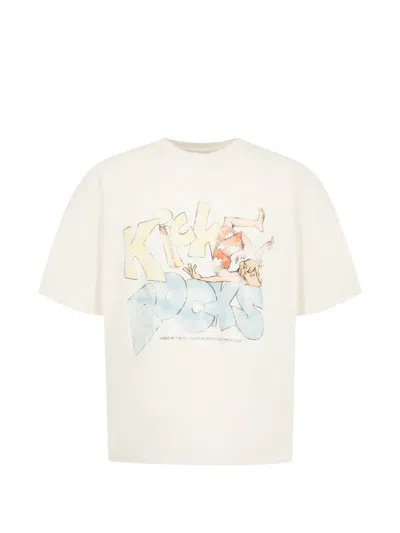Nahmias Kick Rocks Boxy T-shirt In White