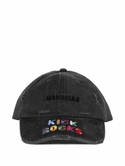 Nahmias Kick Rocks Distressed Cap In Multi
