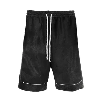 Pre-owned Nahmias Leather Short 'black Leather' | Men's Size Xxl