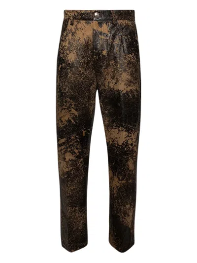 Nahmias Leather Trousers In Black